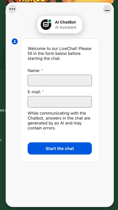 BetSixty klantenservice, support en 24/7 live chat ondersteuning